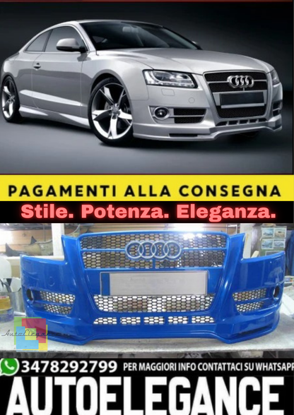 💫Paraurti Anteriore Audi A5 Look RS5 Nero Compatibile 2012–2016 💫