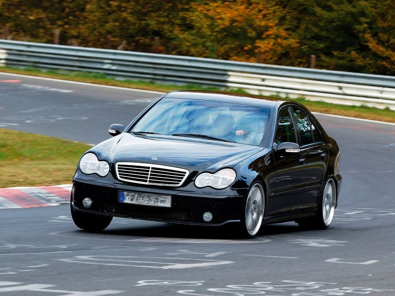💫 ART.5924 Fari anteriori neri adatti per Mercedes W203 Classe C 07.00–03.04 💫