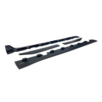 ART.4522 Minigonne Ford Mustang 2015-2020 Look GT500 II Nero opaco