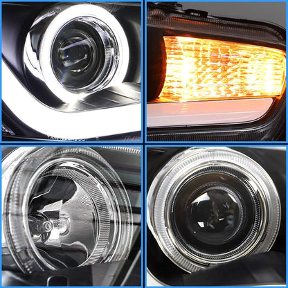 Fari per proiettori per Mitsubishi Lancer EVO X 2008-2018 (versioni con guida a destra, guida a sinistra e Dual Beam con guida a sinistra)