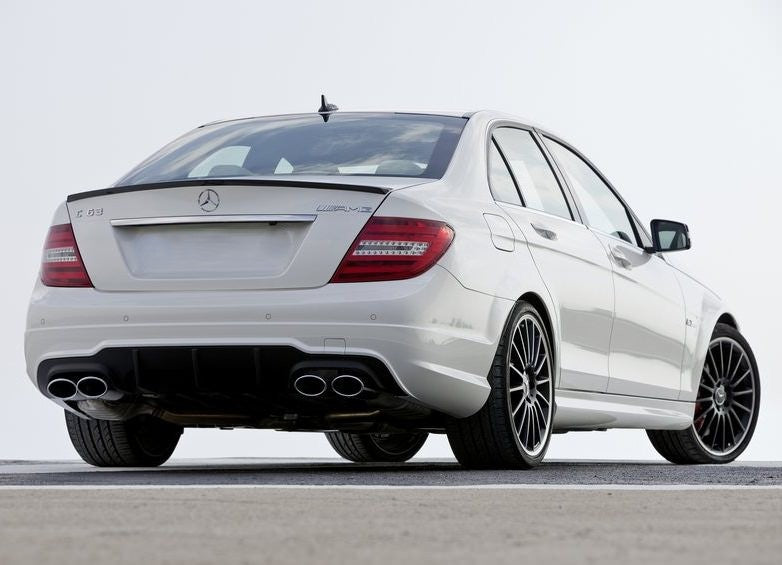 🔥REAR BUMPER C63 AMG LOOK FOR MERCEDES C-CLASS W204 SEDAN COUPE 2007–2015🔥