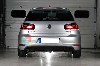 UNDER BUMPER SPOILER VW GOLF 6 08-12 REAR DIFFUSER GTI LOOK 