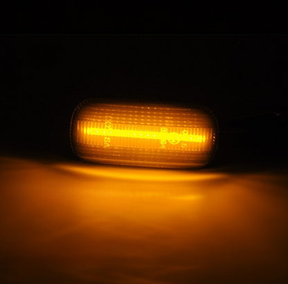 🎀art.2839- Indicatori Direzione Laterali LED Sequenziali Fumé per AUDI A3 ,A4🎀