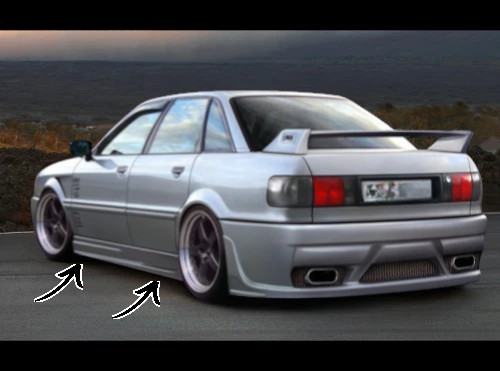 🔥Minigonne Laterali per Audi 80 (B3 / B4)🔥