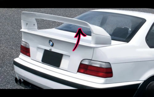 🔥 Spoiler Bagagliaio per BMW Serie 3 E36 Coupé / Cabrio (1992–1999)🔥