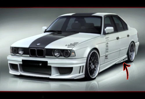 🔥Minigonne Laterali per BMW Serie 5 E34 (1988–1996)🔥