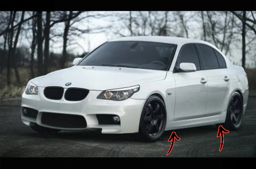 ✨MINIGONNE LATERALI PER BMW SERIE 5 E60 (2003–2010)✨