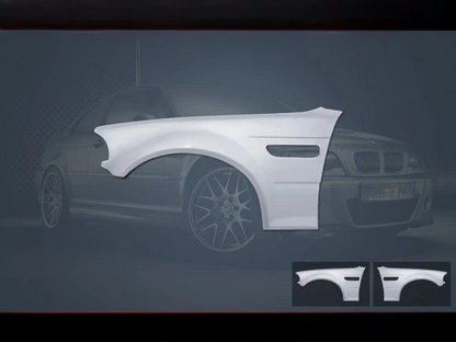 ✨SET PARAFANGHI Per BMW E46 ANTERIORI SINISTRO + DESTRO – STILE M3✨