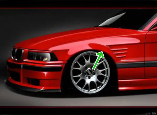 🔥Set Parafanghi Anteriori Sinistro + Destro in GRP per BMW E36 Coupé🔥