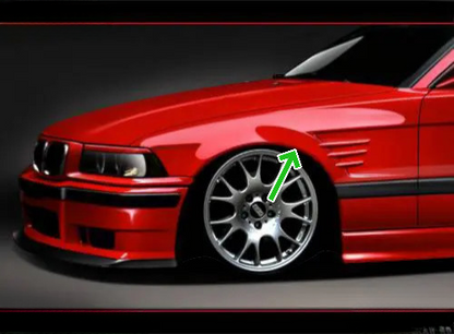 🔥Set Parafanghi Anteriori Sinistro + Destro in GRP per BMW E36 Coupé🔥