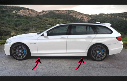 🔥 MINIGONNE LATERALI PER BMW SERIE 5 F10 / F11 (2010–2017)🔥