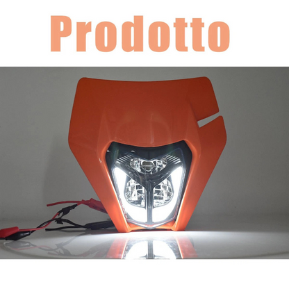 🔥Portafaro LED con Mascherina – KTM EXC 250 / 300 (2017–2019)🔥