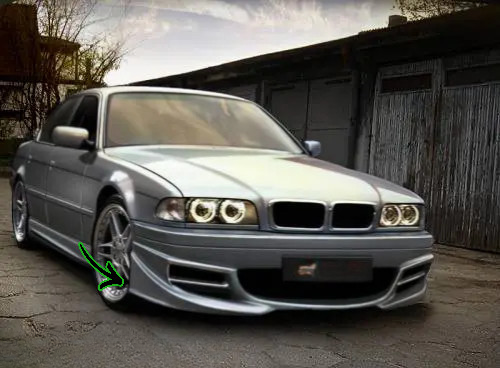 ✨ SPLITTER ANTERIORE BMW E38 (1994–2001)✨
