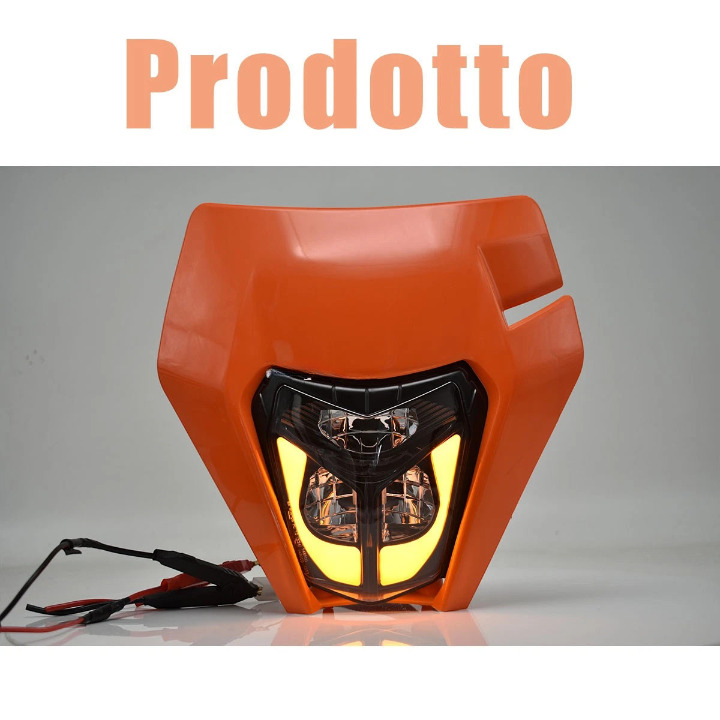 🔥Portafaro LED con Mascherina – KTM EXC 250 / 300 (2017–2019)🔥