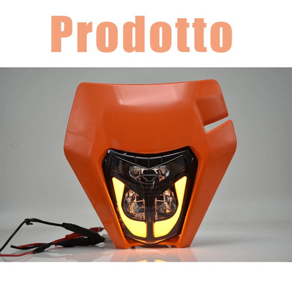 🔥Portafaro LED con Mascherina – KTM EXC 250 / 300 (2017–2019)🔥