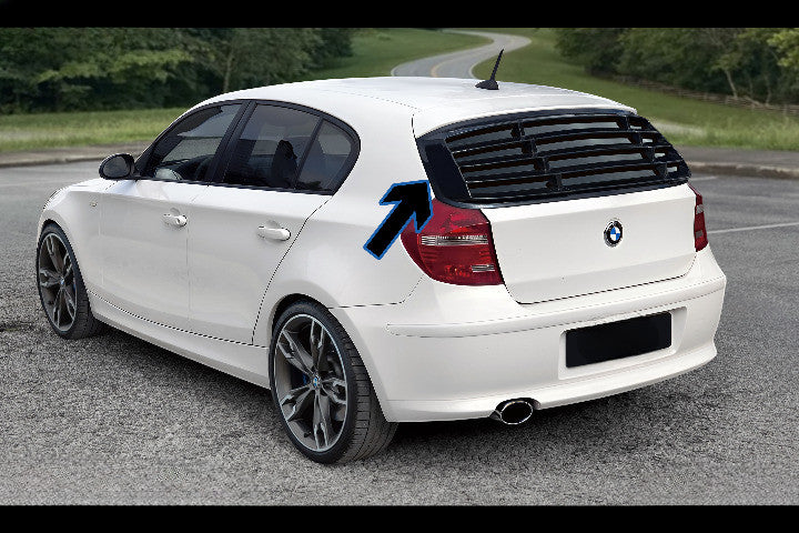 🔥Louver Posteriore in ABS Nero Lucido per BMW Serie 1 E87 Berlina (2004–2011)🔥