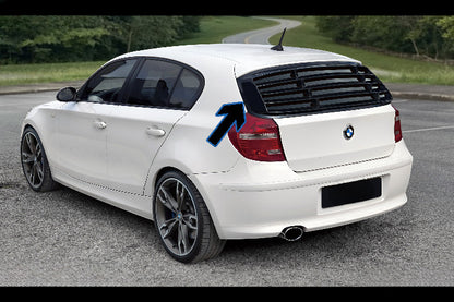 🔥Louver Posteriore in ABS Nero Lucido per BMW Serie 1 E87 Berlina (2004–2011)🔥