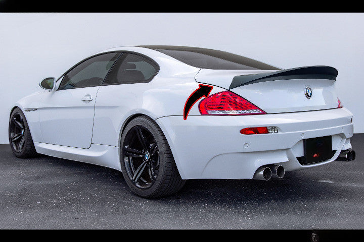 🔥Spoiler Posteriore in ABS Nero / Nero Lucido per BMW Serie 6 E63 Coupé 🔥