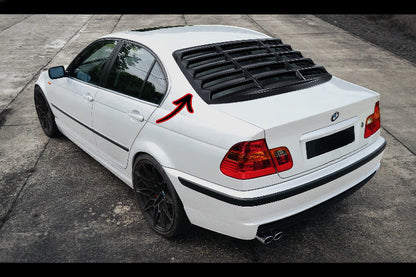 🔥Louver Posteriore in ABS Nero per BMW Serie 3 E46 Berlina (1998–2005)🔥
