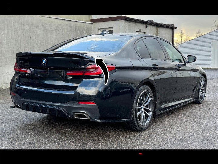 🔥Set Spoiler Laterali Posteriori in ABS Nero Lucido per BMW Serie 5 G30 🔥