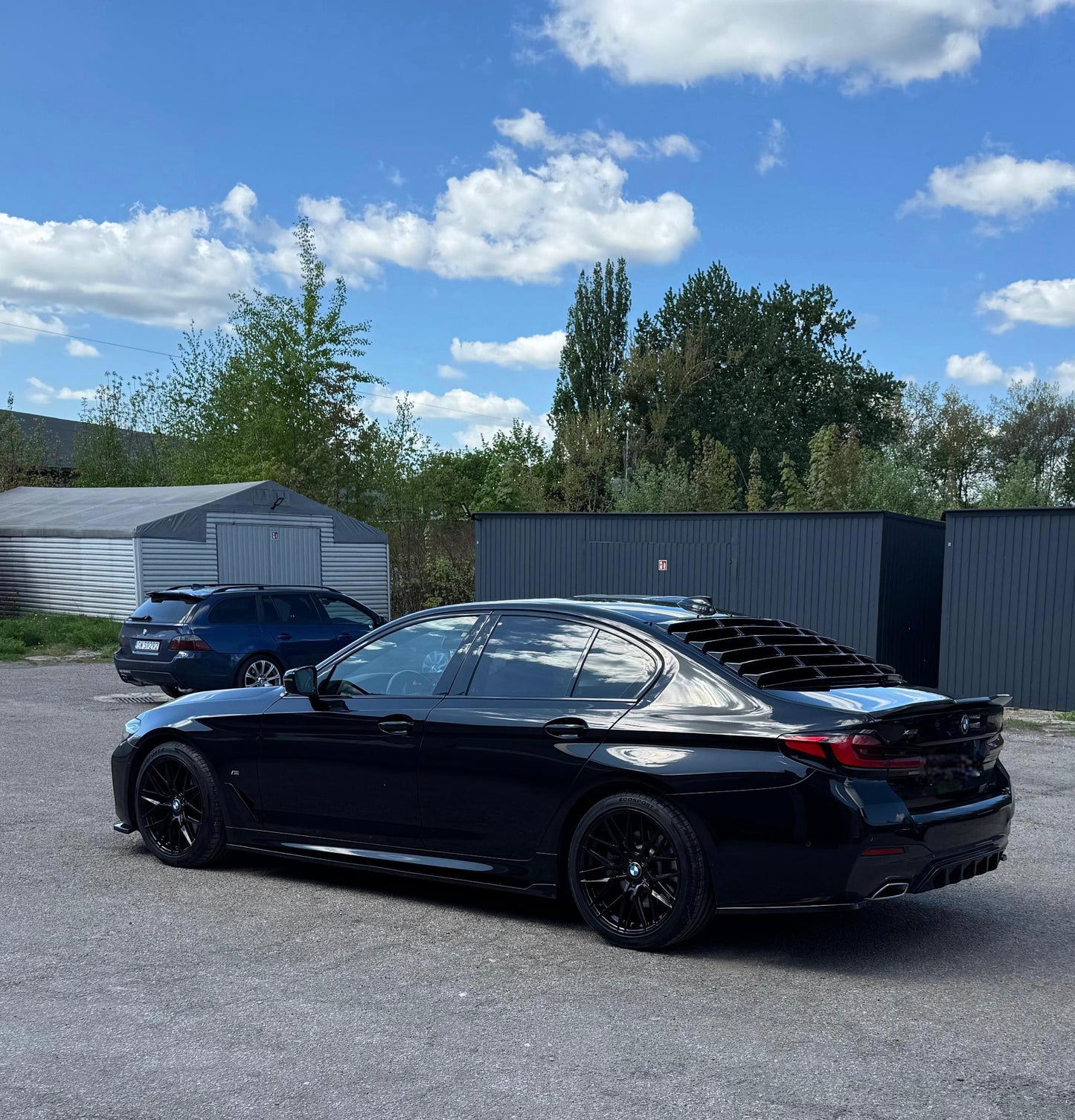 🔥Louver Lunotto Posteriore in ABS Nero Lucido per BMW Serie 5 G30 (2017–2023)🔥