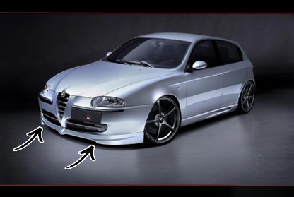 ✨Splitter Anteriore in ABS per Alfa Romeo 147 (2000–2010)✨
