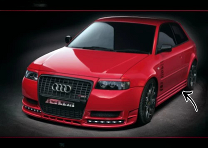 🔥Minigonne Laterali in ABS per Audi A3 8L (1996–2003)🔥
