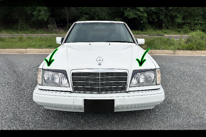 🔥Sopracciglia Fari in ABS per Mercedes-Benz W124 (1984–1995)🔥