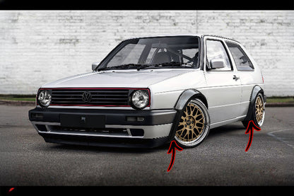 ✨Estensioni Passaruota Anteriori e Posteriori in ABS per Volkswagen Golf 2 ✨