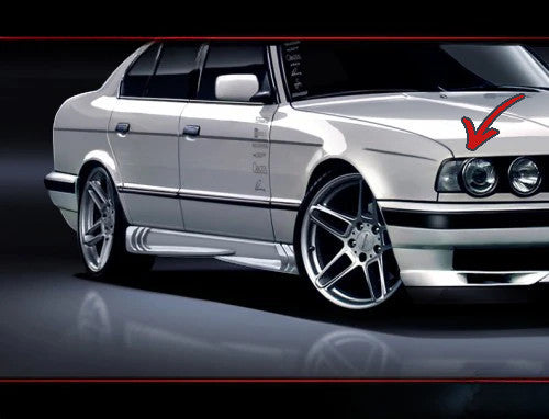 🔥Sopracciglia Fari in ABS per BMW Serie 5 E39 (1995–2003)🔥