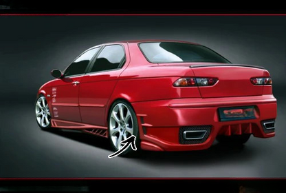 ✨Paraurti Posteriore in ABS per Alfa Romeo 156 Berlina / Sportwagon (1997–2006)✨
