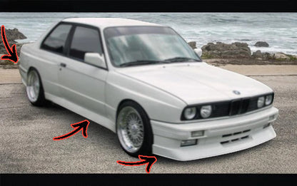 🔥 KIT WIDE BODY PER BMW SERIE 3 E30 (1982–1994)🔥