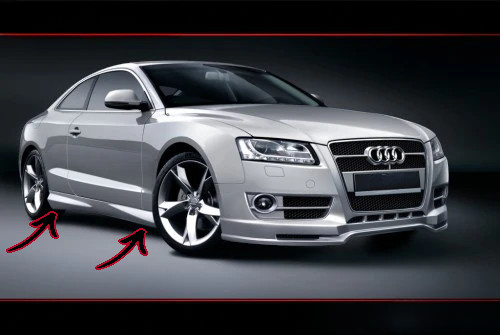 ✨Minigonne Laterali in ABS per Audi A5 – Look Sportivo e Raffinato✨