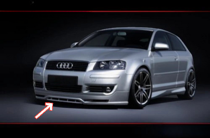 🔥Splitter Anteriore in ABS per Audi A3 8P (2003–2012)🔥