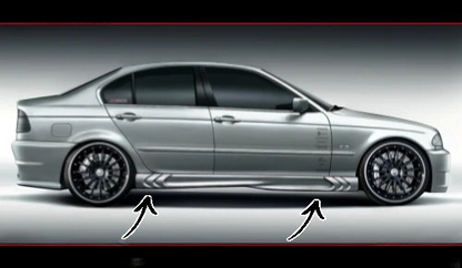 🔥Minigonne Laterali per BMW Serie 3 E46 (1998–2006)🔥