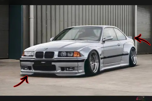 🔥 Body Kit Carrozzeria Larga per BMW Serie 3 E36 Coupé / Cabrio (1992–1999)🔥