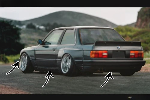 🔥 KIT WIDE BODY V2 PER BMW E30 (1982–1994) 🔥