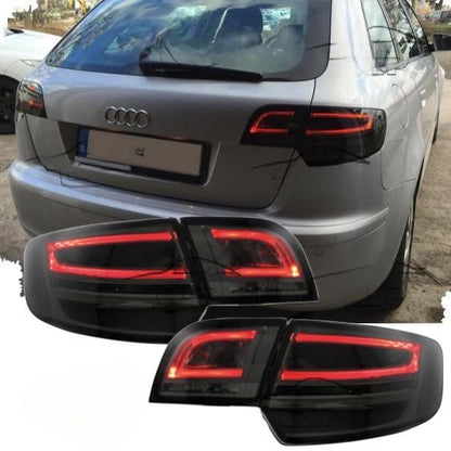⭐FARI POSTERIORE NERO ADATTO PER AUDI A3 8P RESTYLING ⭐