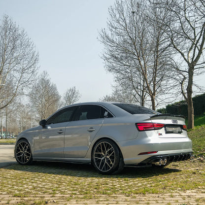 🔥REAR SIDE SPLITTERS ADATTO PER AUDI A3 8V FACELIFT SEDAN 2016–2020🔥