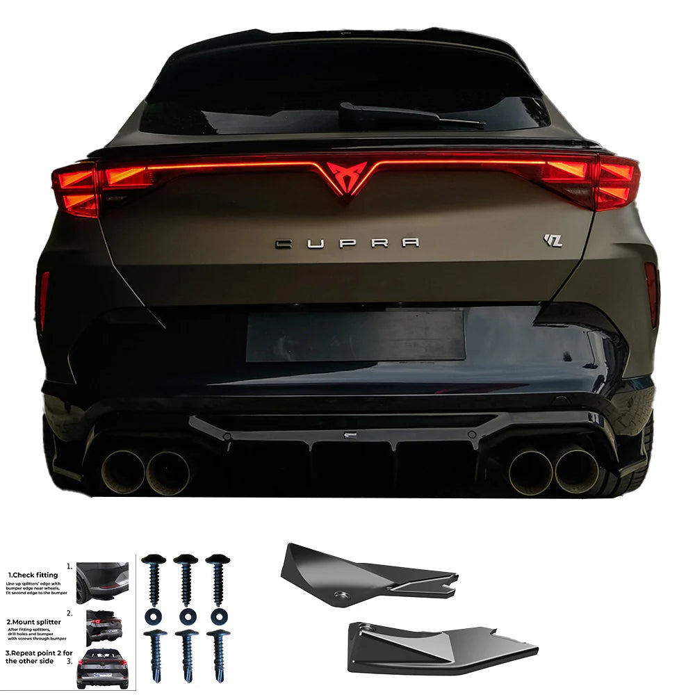 💥REAR SIDE SPLITTERS ADATTO PER CUPRA FORMENTOR 2024+ (2 Pcs)💥