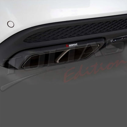 TERMINALI DI SCARICO DOPPI TIPO AKRAPOVIC COMPATIBILE PER ALFA ROMEO GIULIA