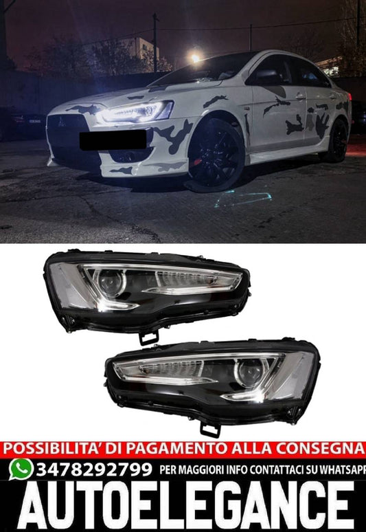 Fari LED DRL adatti per MITSUBISHI Lancer (2007-2017) Doppio proiettore Segnale