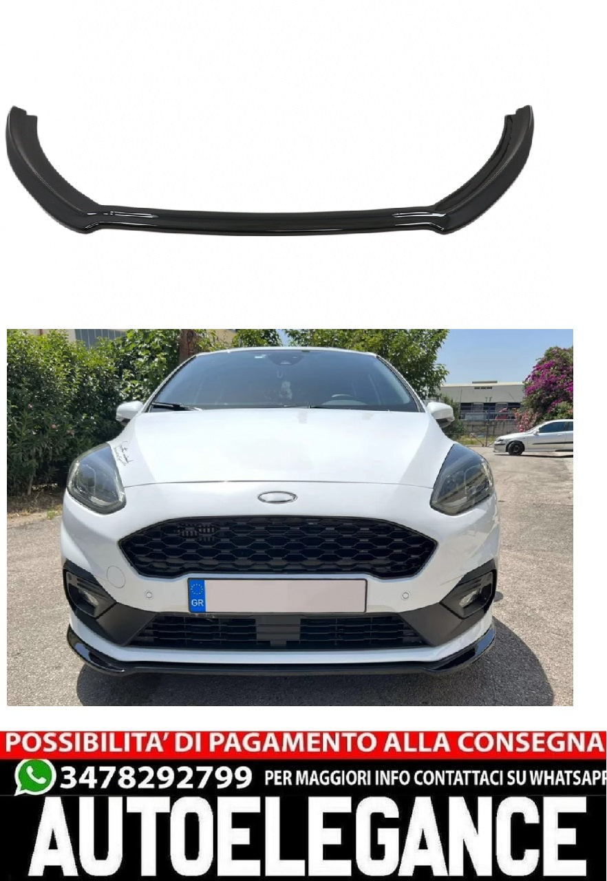 splitter paraurti anteriore adatto per Ford Fiesta Mk8 ST / ST-Line (2017-