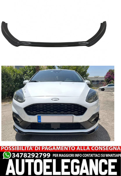 splitter paraurti anteriore adatto per Ford Fiesta Mk8 ST / ST-Line (2017-
