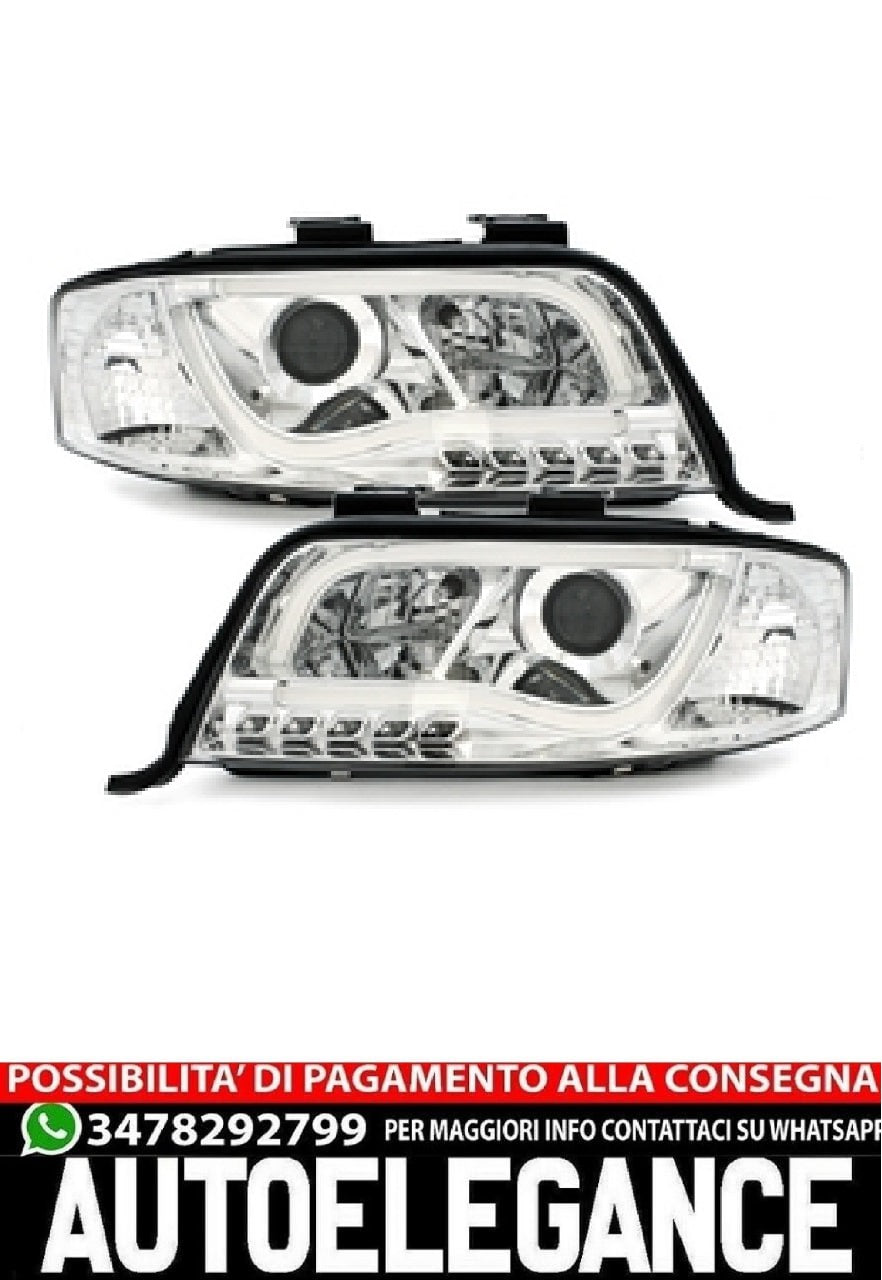 Fari adatti per AUDI A6 4B Facelift 01-04 chrome