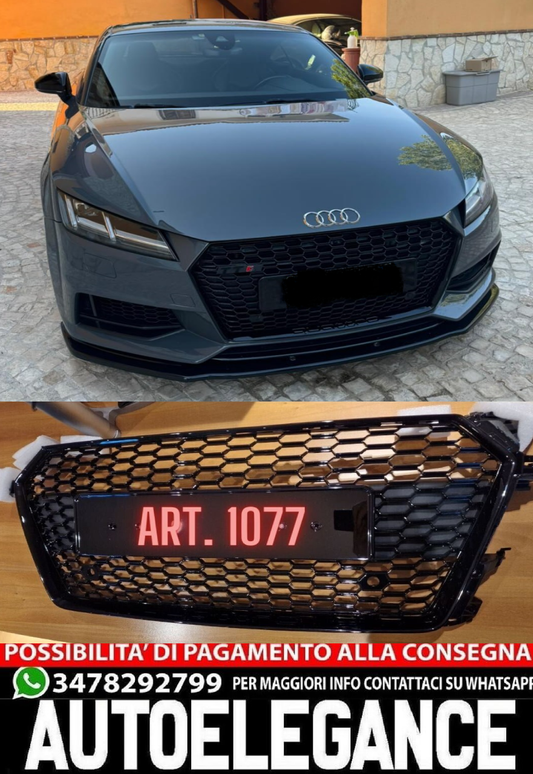 GRIGLIA ANTERIORE DESIGN TTRS A NIDO D’APE ADATTA PER AUDI TT FV 2015+
