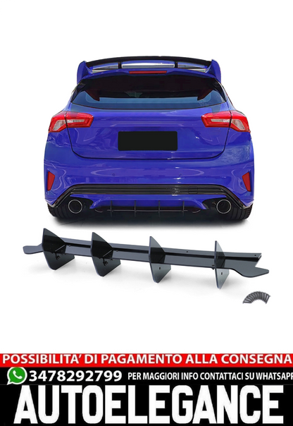 Diffusore posteriore per Ford Focus 4 ST hatchback dal 2019