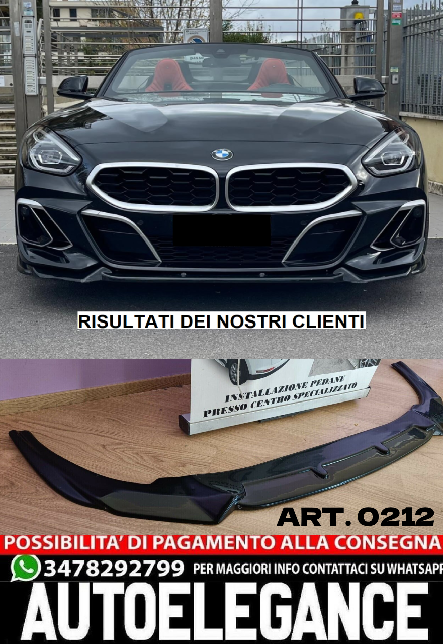 SPLITTER SUITABLE FOR BMW Z4 G29 2018+ M LOOK GLOSSY BLACK SPORTY DESIGN 