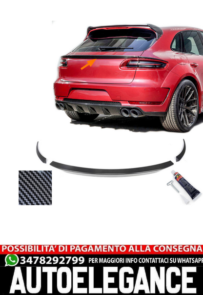 Labbro spoiler posteriore in carbonio adatto per Porsche Macan 2014-2018
