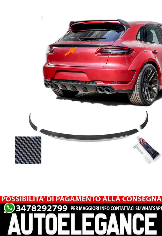 Labbro spoiler posteriore in carbonio adatto per Porsche Macan 2014-2018